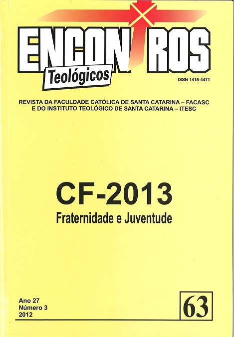 					Visualizar v. 27 n. 3 (2012): CF 2013: FRATERNIDADE E JUVENTUDE
				