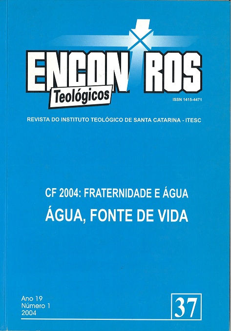 					Visualizar v. 19 n. 1 (2004): CF 2004: FRATERNIDADE E ÁGUA; ÁGUA, FONTE DE VIDA
				