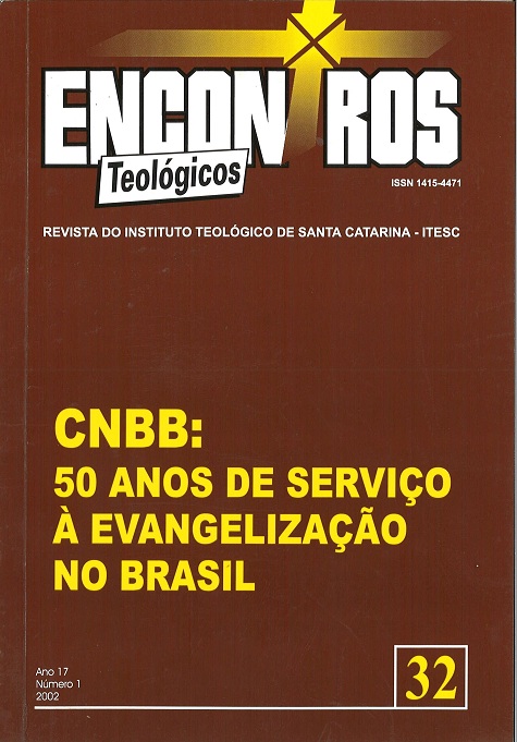 					Visualizar v. 17 n. 1 (2002): CNBB: 50 anos de serviço à evangelização no Brasil
				